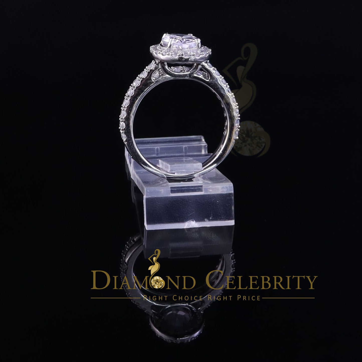 DiamondCelebritees 5.28ct White Cubic Zirconia 925 Sterling Silver Bridal Fashion Womens Ring SZ 7