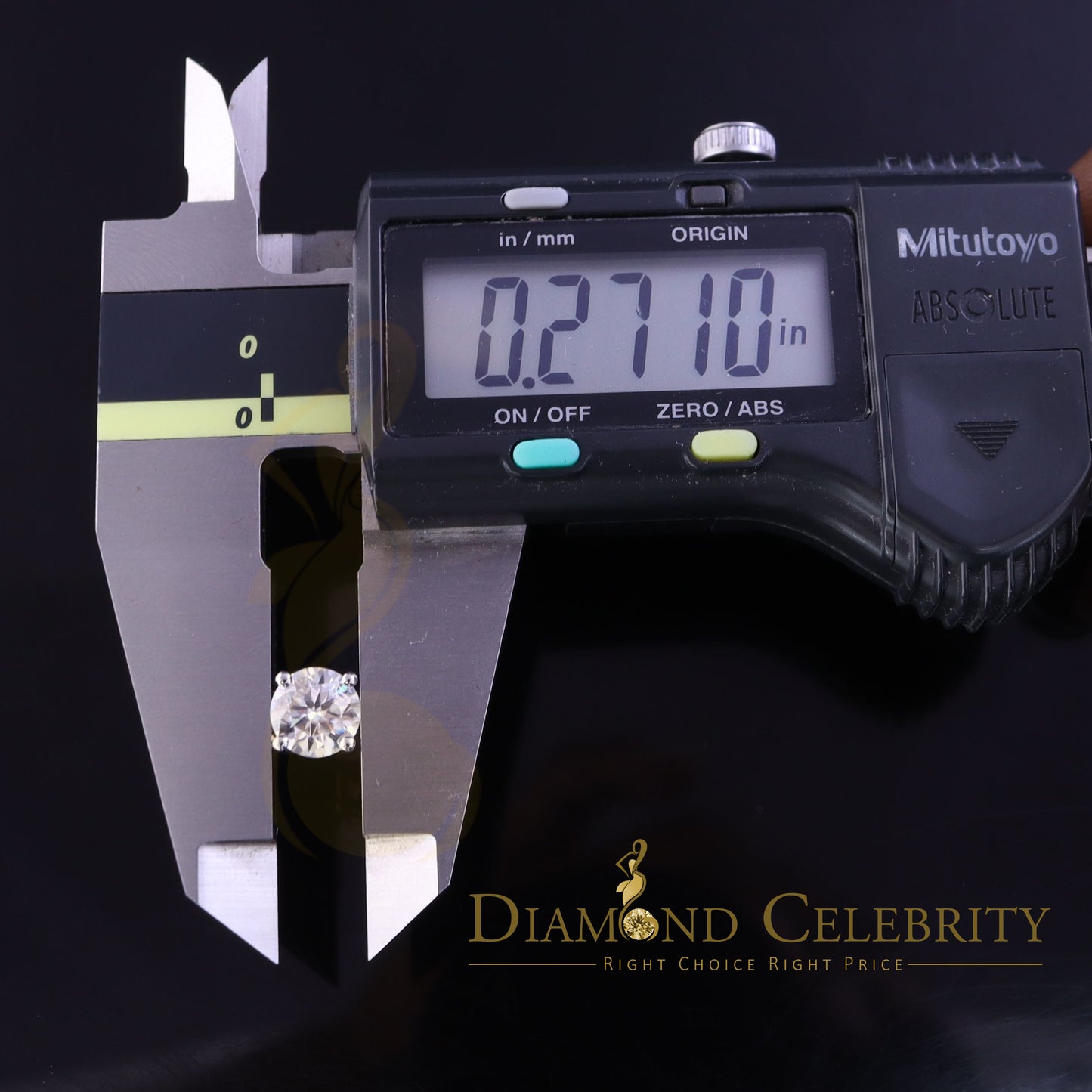DiamondCelebritees 2.50ct VVS 'D' Moissanite Men's/Womens 925 Silver Yellow Round Stud Earrings