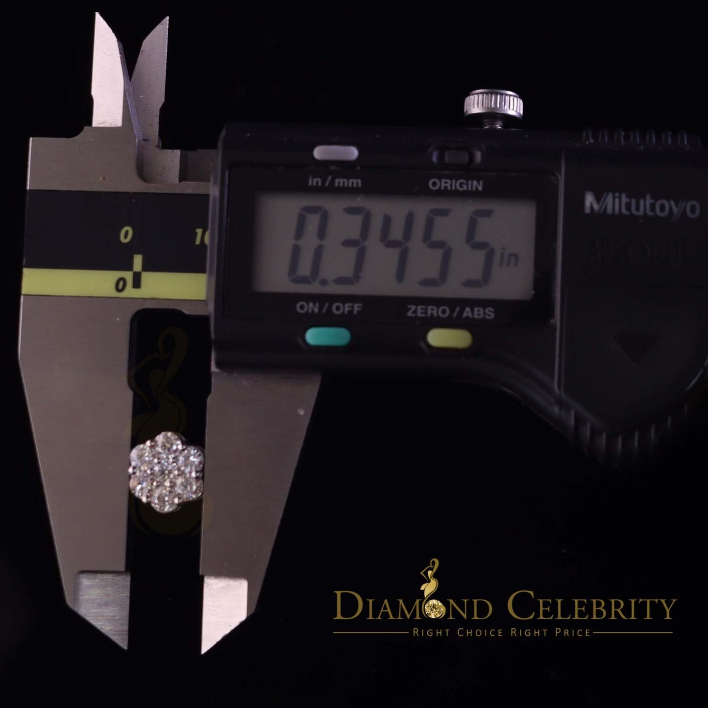 DiamondCelebritees 1.50ct Vvs 'D' Color Genuine Moissanite Stud FLORAL Earrings 10k Real White Gold