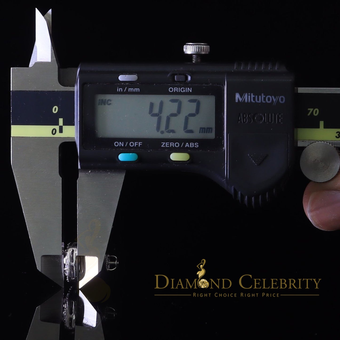 Diamondcelebritees 1.50ct Moissanite White 925 Silver Womens Round Edge Square Shape Nugget Earring