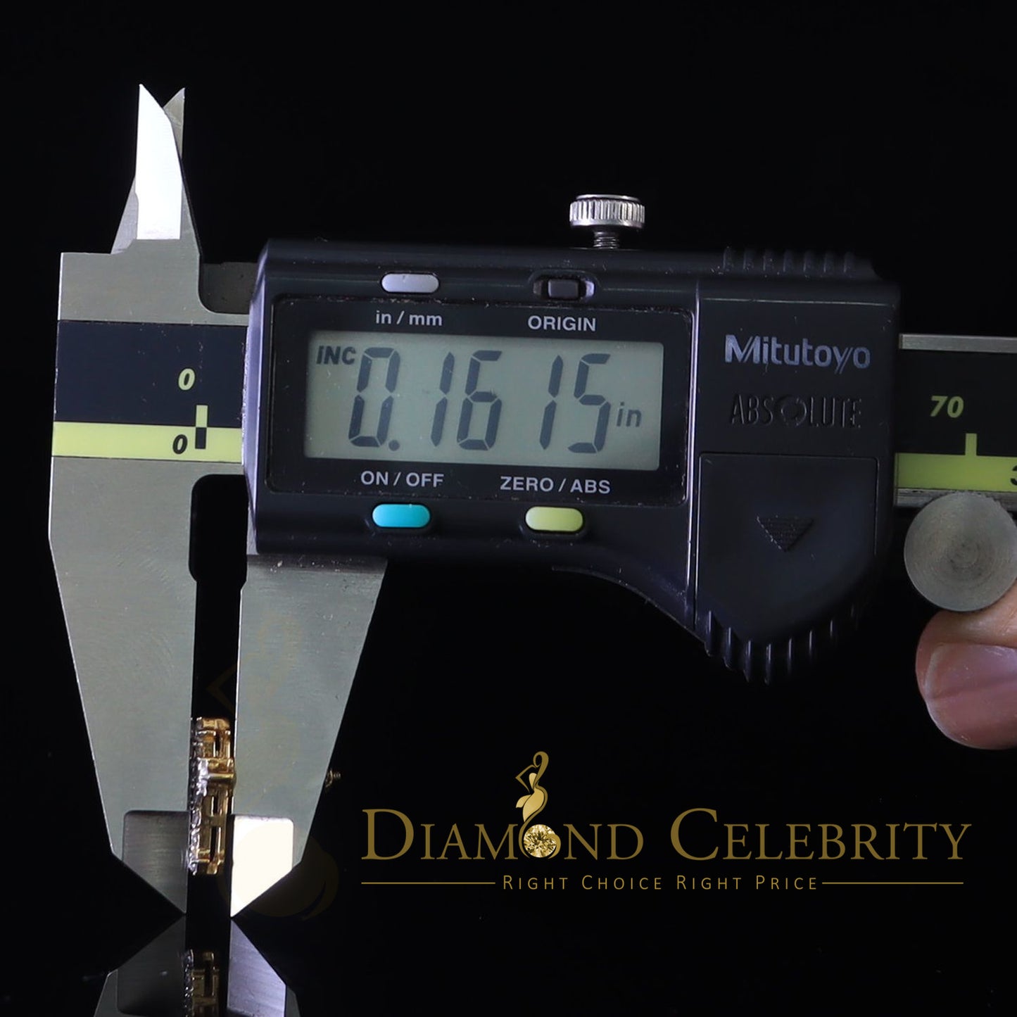 DiamondCelebritees 1.00ct Moissanite Yellow 925 Sterling Silver Women's Cross Earrings