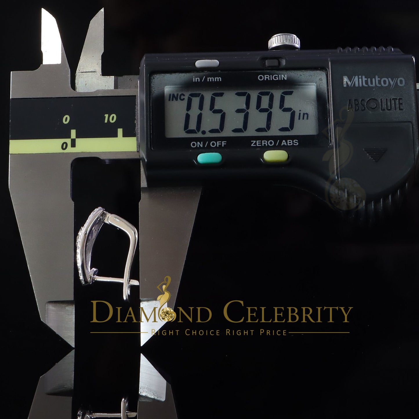 DiamondCelebritees Iced 2 row Huggie Mens hip hop white Gold 925 Sterling Silver Hoop earrings