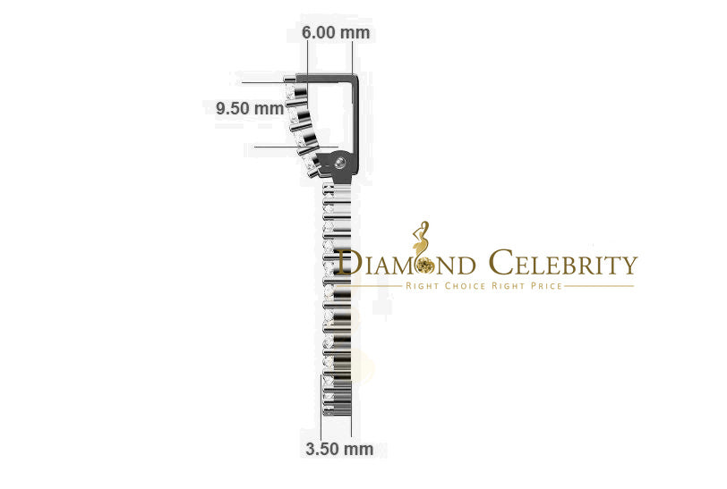 DiamondCelebritees Real 0.66ct Diamond 925 Sterling Silver 1.25" PICTURE Pendant Fashion White