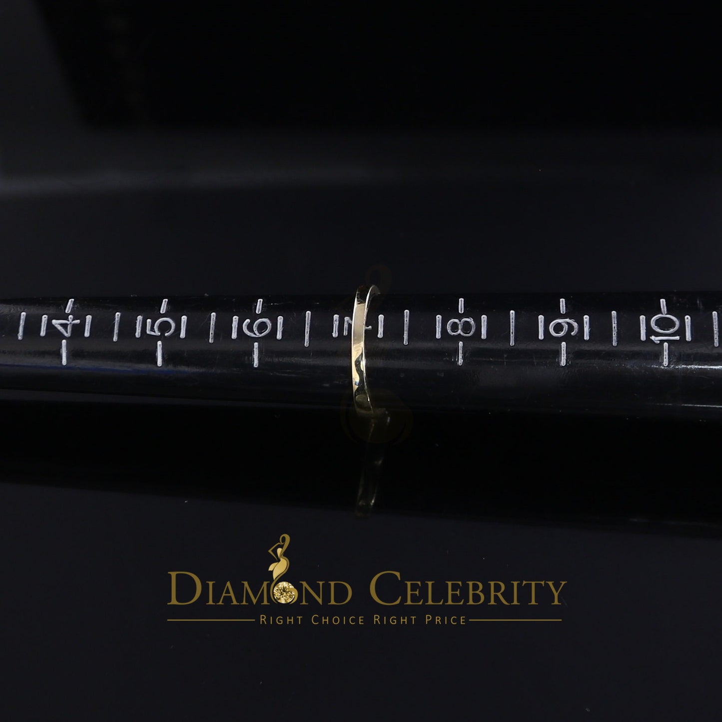 DiamondCelebritees Real 14kt Yellow Gold with 0.25CT Real Diamond Past Present Future Ring Size 7