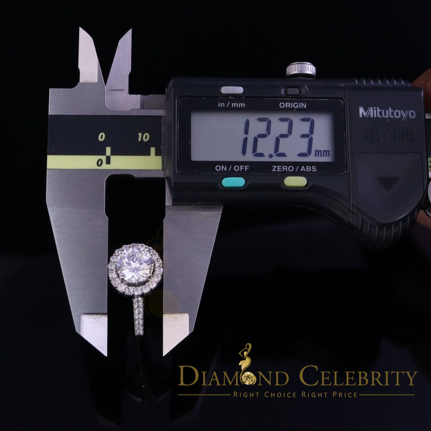 DiamondCelebritees 4.50ct Cubic Zirconia 925 White Silver Round Engagement Women's Ring Size 7