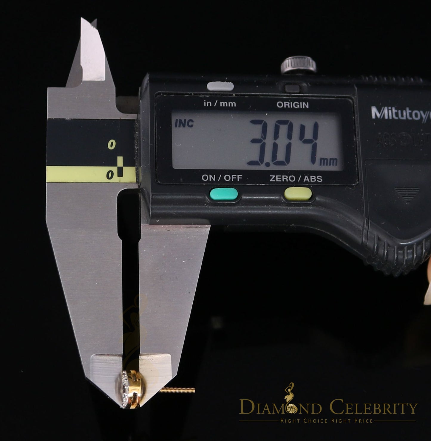 DiamondCelebritees10K Real Yellow Gold with 0.25CT Real Diamond Men's/Women's Stud Earring