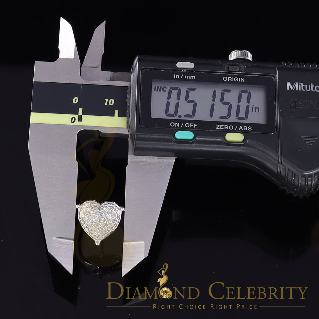 DiamondCelebritees Style Heart 925 White Silver 0.25ct Diamond Women's & Men's Fashion Earrings