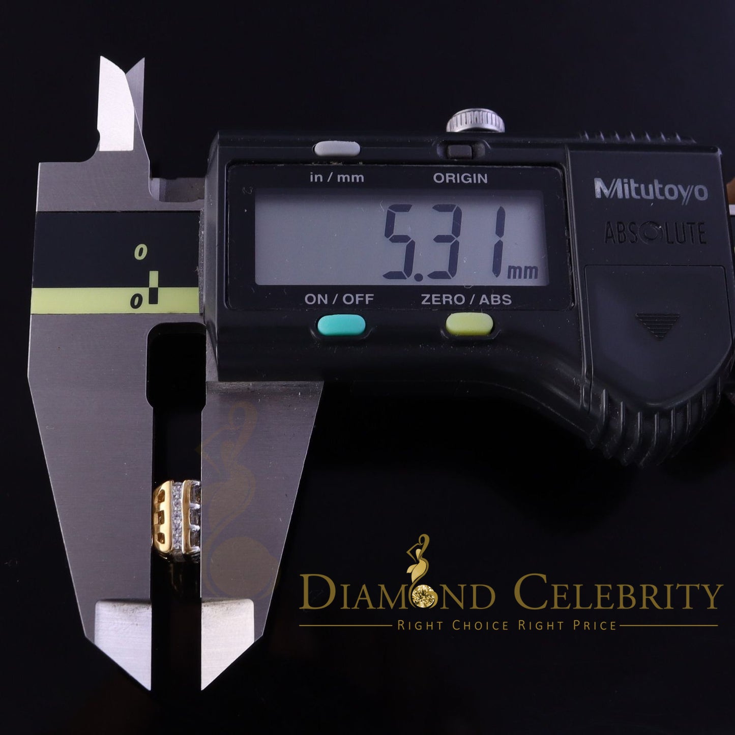 DiamondCelebritees Real Moissanite Square Earrings 10k Real Yellow Gold 2.25ct VVS 'D' Color