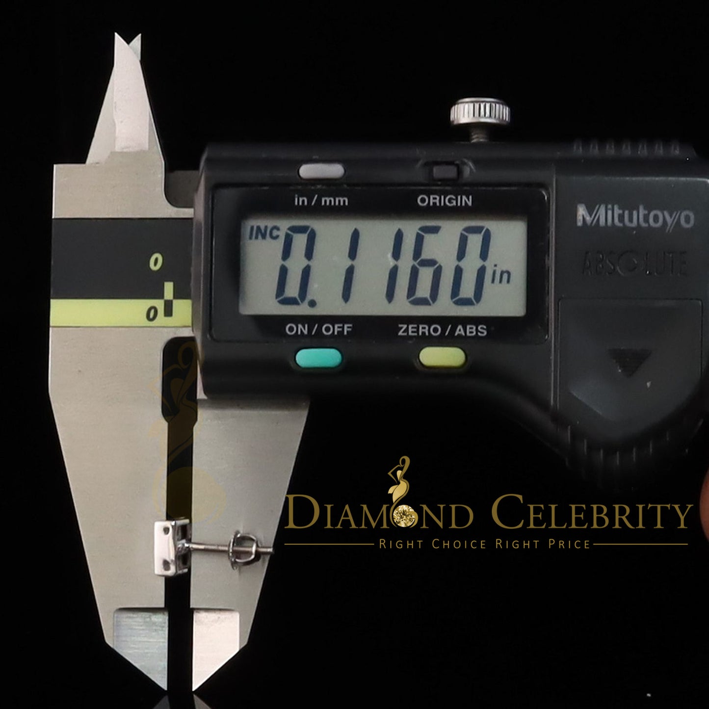 DiamondCelebritees 925 White Sterling Silver 0.15ct Diamond For Women's & Men's Square Earrings