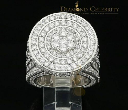 DiamondCelebritees 925 Sterling White Silver Cubic Zirconia 25.0ct Engagement Band Rings Men Size12