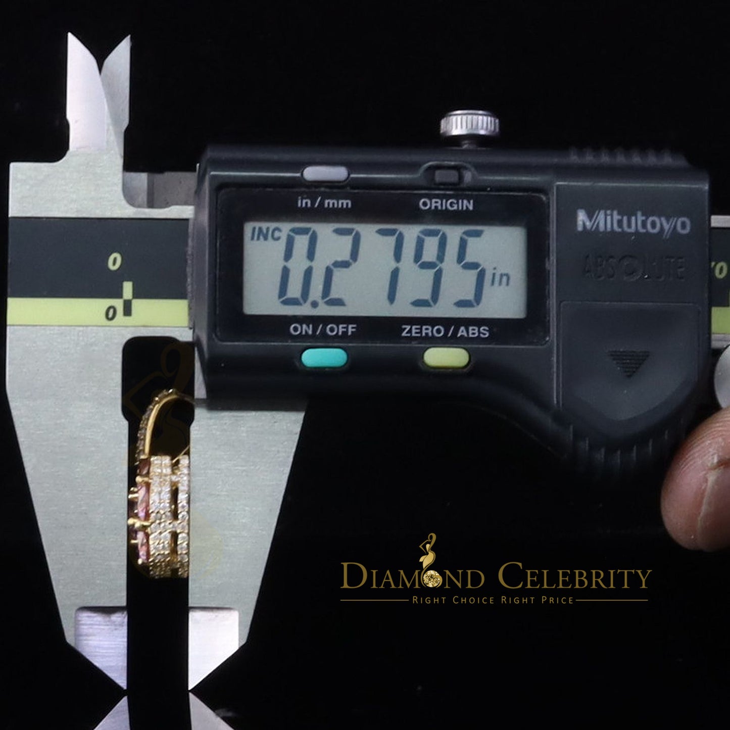 Diamondcelebritees Women's925 Sterling Silver Yellow 3.00 ct VVS 'D' Pink Moissanite Floral Pendant