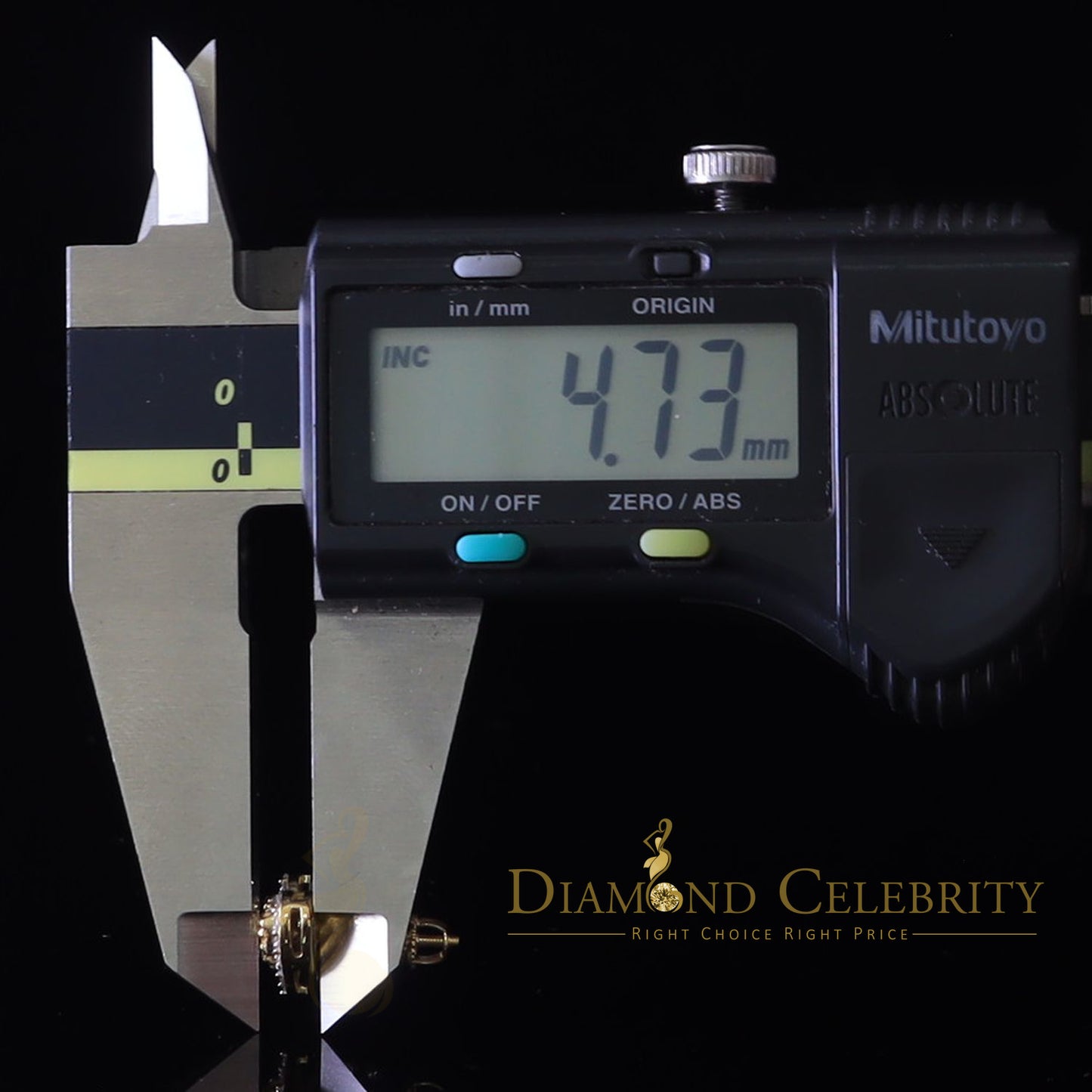 DiamondCelebritees 1.00ct Moissanite Yellow 925 Sterling Silver Women's Heart Shape Nugget Earrings