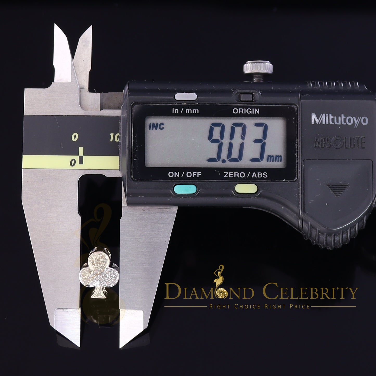 DiamondCelebritees 0.20ct Diamond 925 Sterling White Silver Women's & Men's Club Suit Earrings