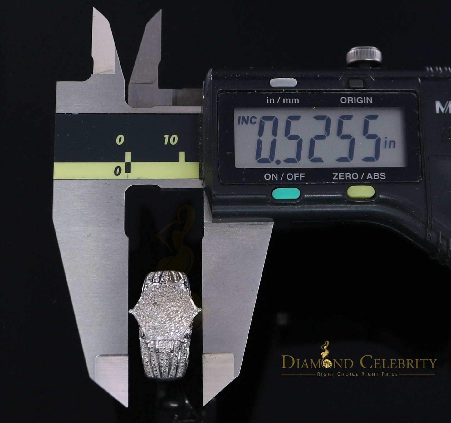 DiamondCelebritees Real Diamond 0.20CT Womens Sterling Silver White Cocktail Engagement Ring SZ 7