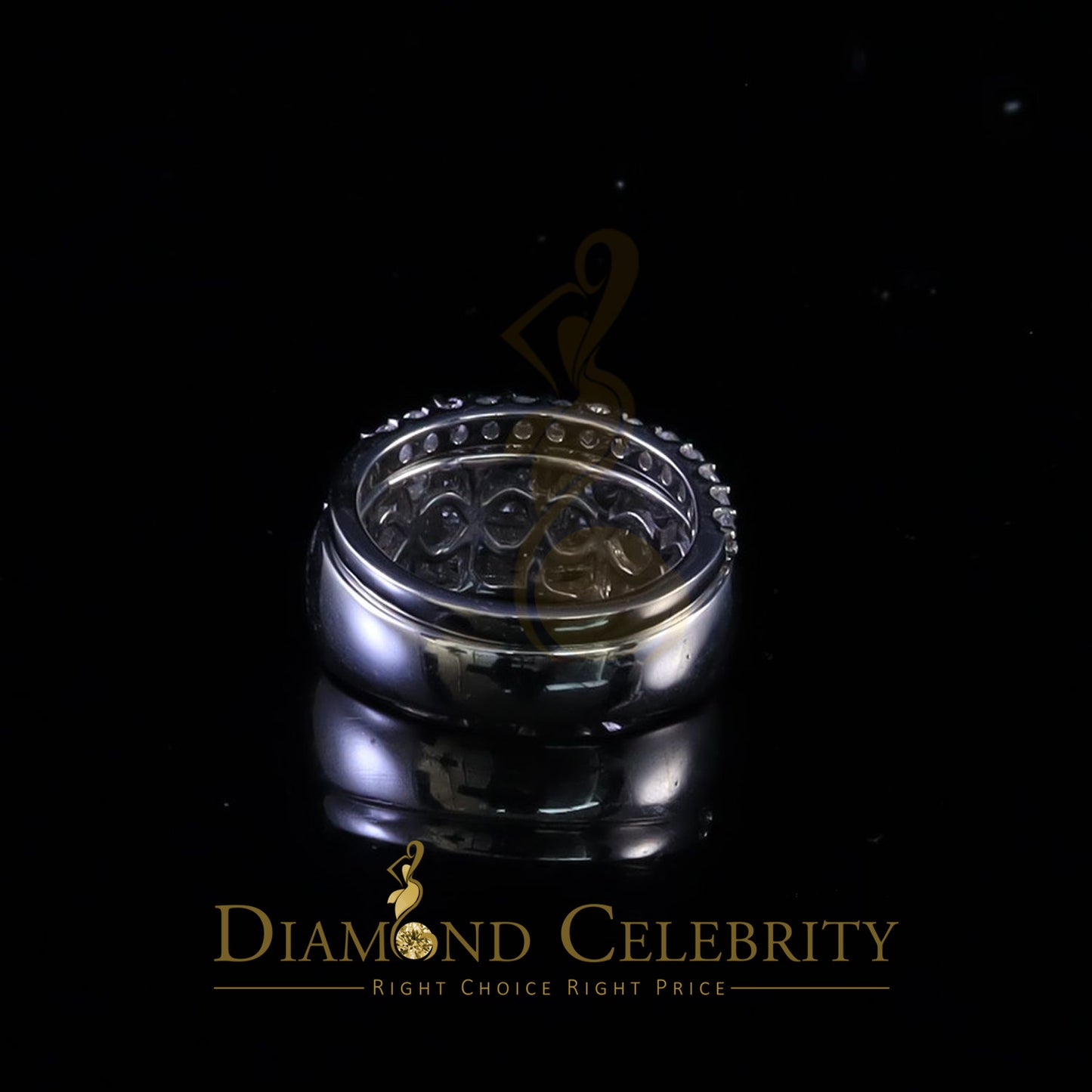DiamondCelebritees 925 Sterling White 5.00ct Cubic Zirconia Silver Wedding Fashion Womens Ring SZ 7