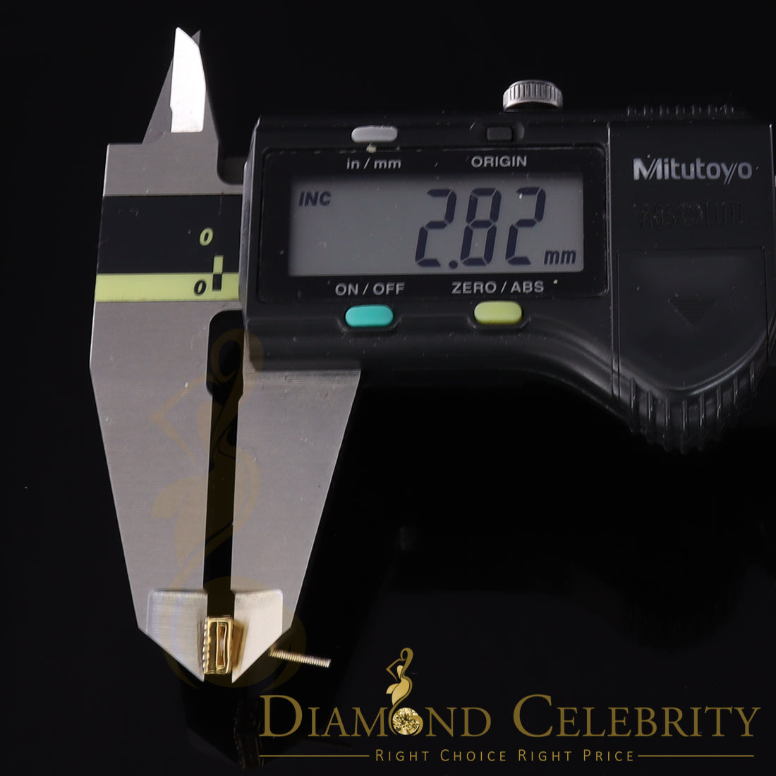DiamondCelebritees 925 Yellow Silver 0.20ct Diamond Women's/ Men's Stud Square Fashion Earrings
