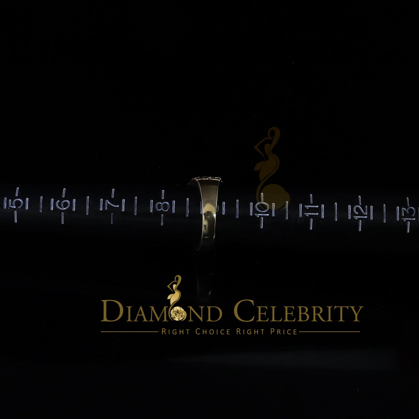 DiamondCelebritees 925 Yellow Sterling Silver 2.34ct Cubic Zirconia Promise Flower Ring Size 9