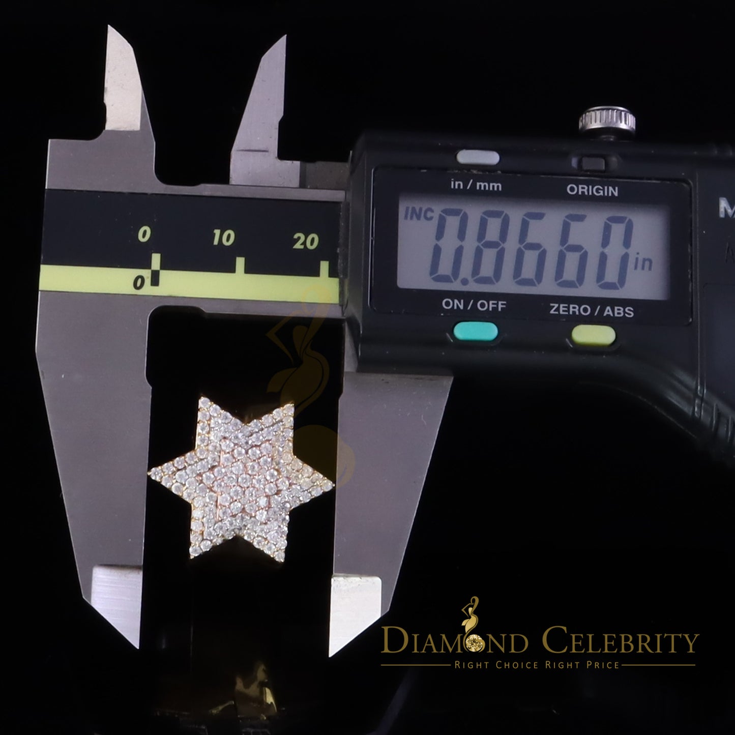 DiamondCelebritees 925 Moissanite Yellow Men's Six Pointed Star of David 2.50ct Silver Ring Size 9