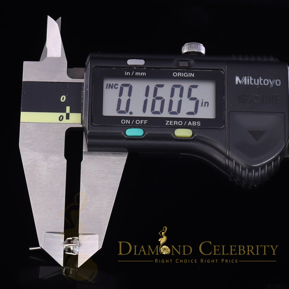 Diamondcelebritees Men's & Women's 925 Silver White 0.66ct VVS 'D' Color Moissanite Stud Earrings