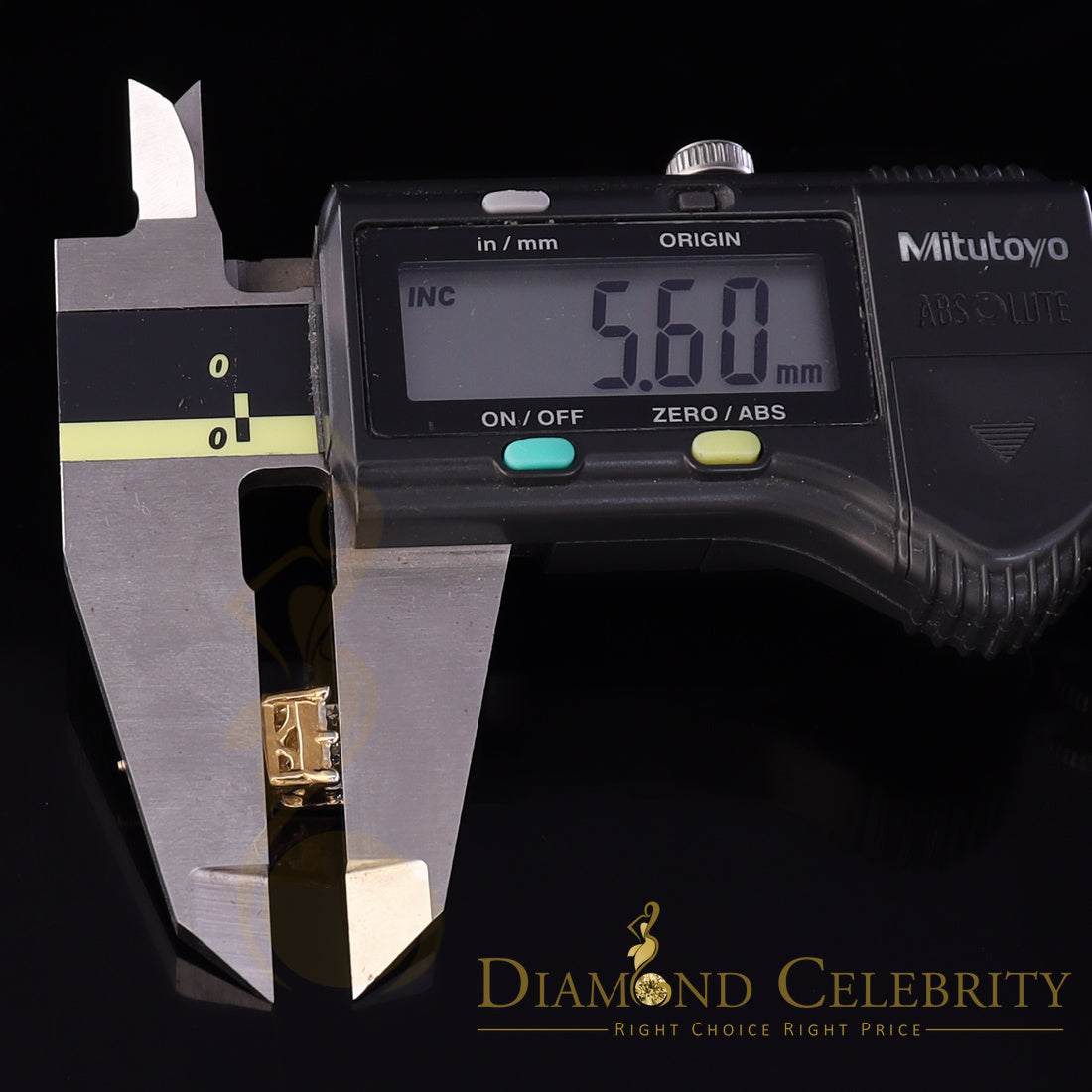 DiamondCelebritees 0.05ct Diamond Stud Earrings For Women Yellow 925 Silver Stud For Men