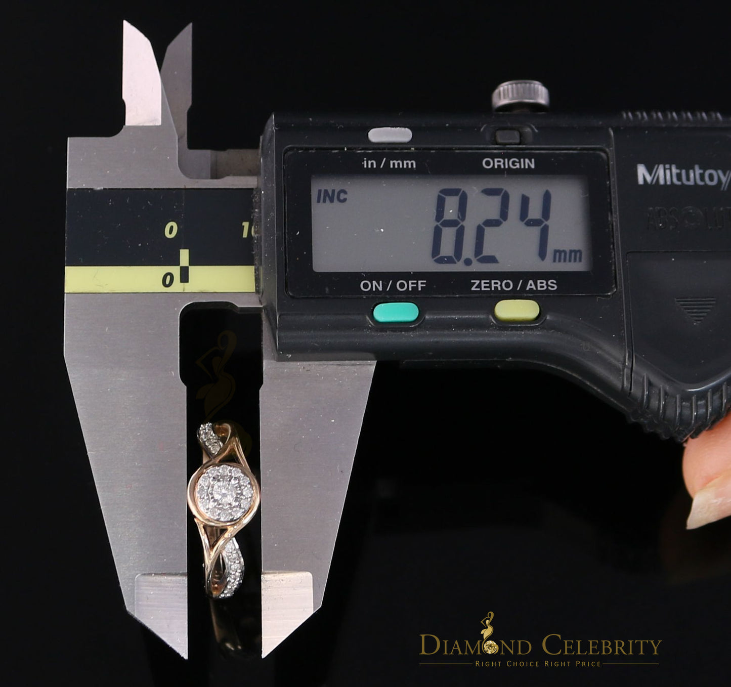 DiamondCelebritees Real 10kt Yellow Gold with 0.25 CT Real Diamond ROUND FLORAL Ring Size 6.5