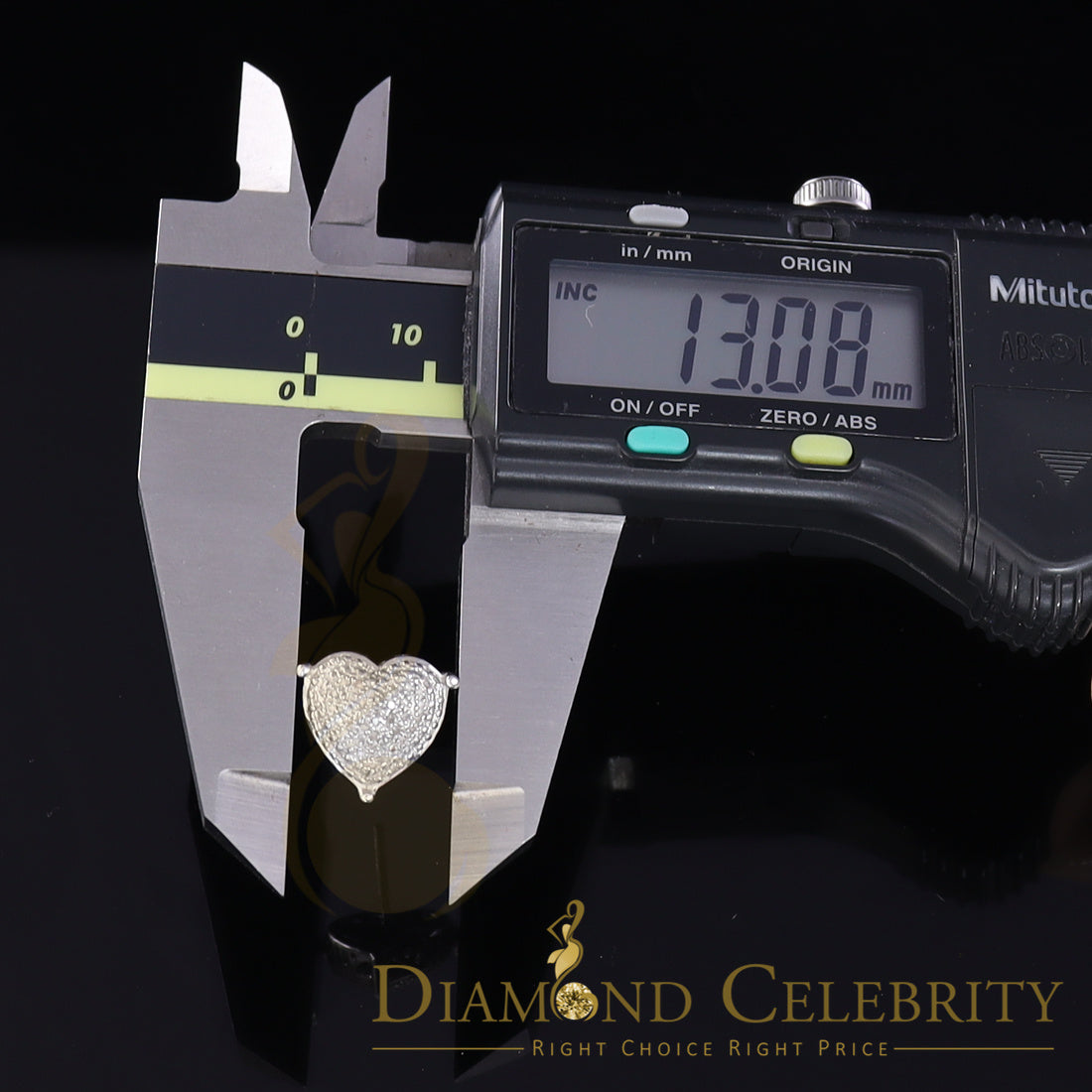 DiamondCelebritees Style Heart 925 White Silver 0.25ct Diamond Women's & Men's Fashion Earrings