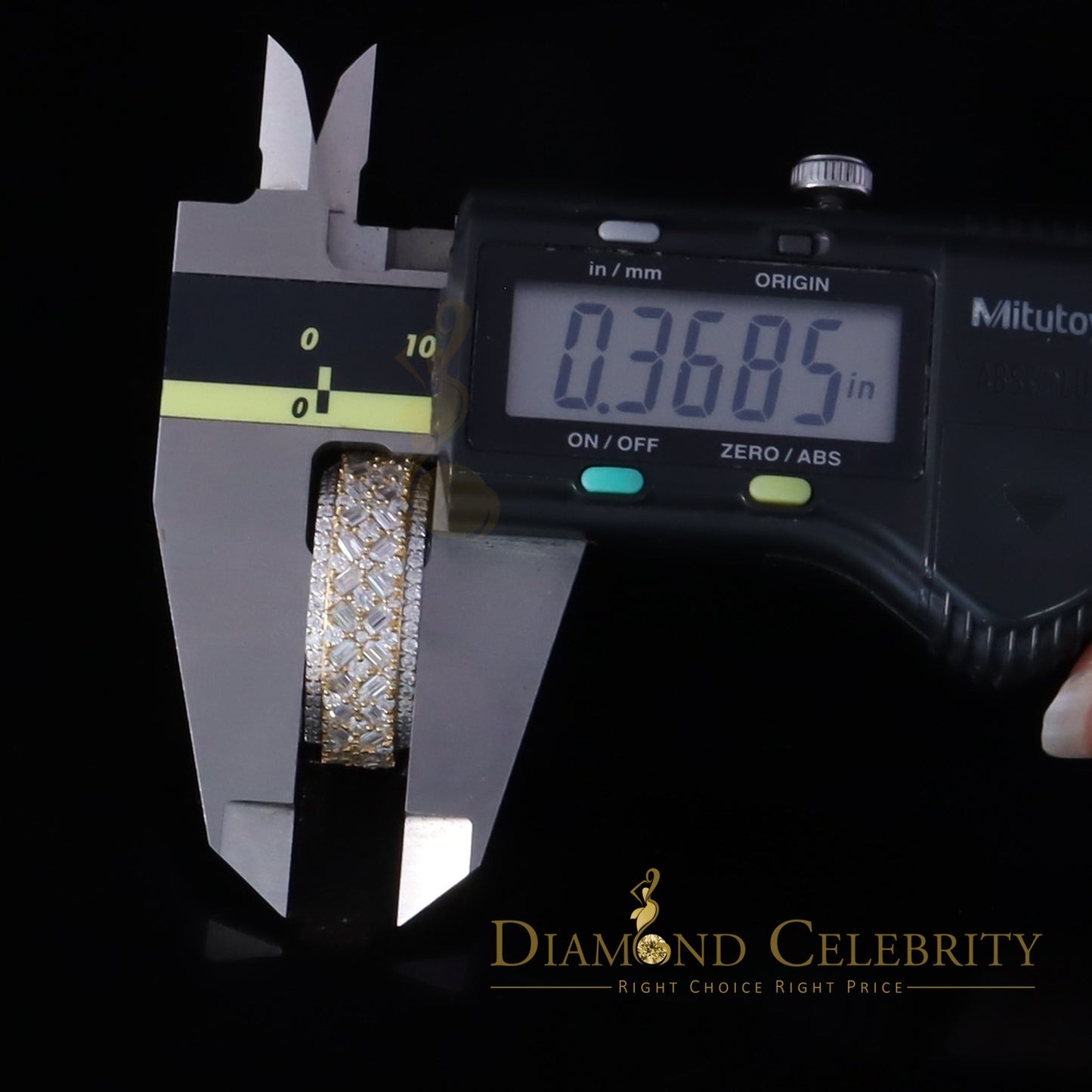 DiamondCelebritees White Size 8 Men/ Women925 Silver 2.50ct VVS 'D' Moissanite Baguette Band Ring