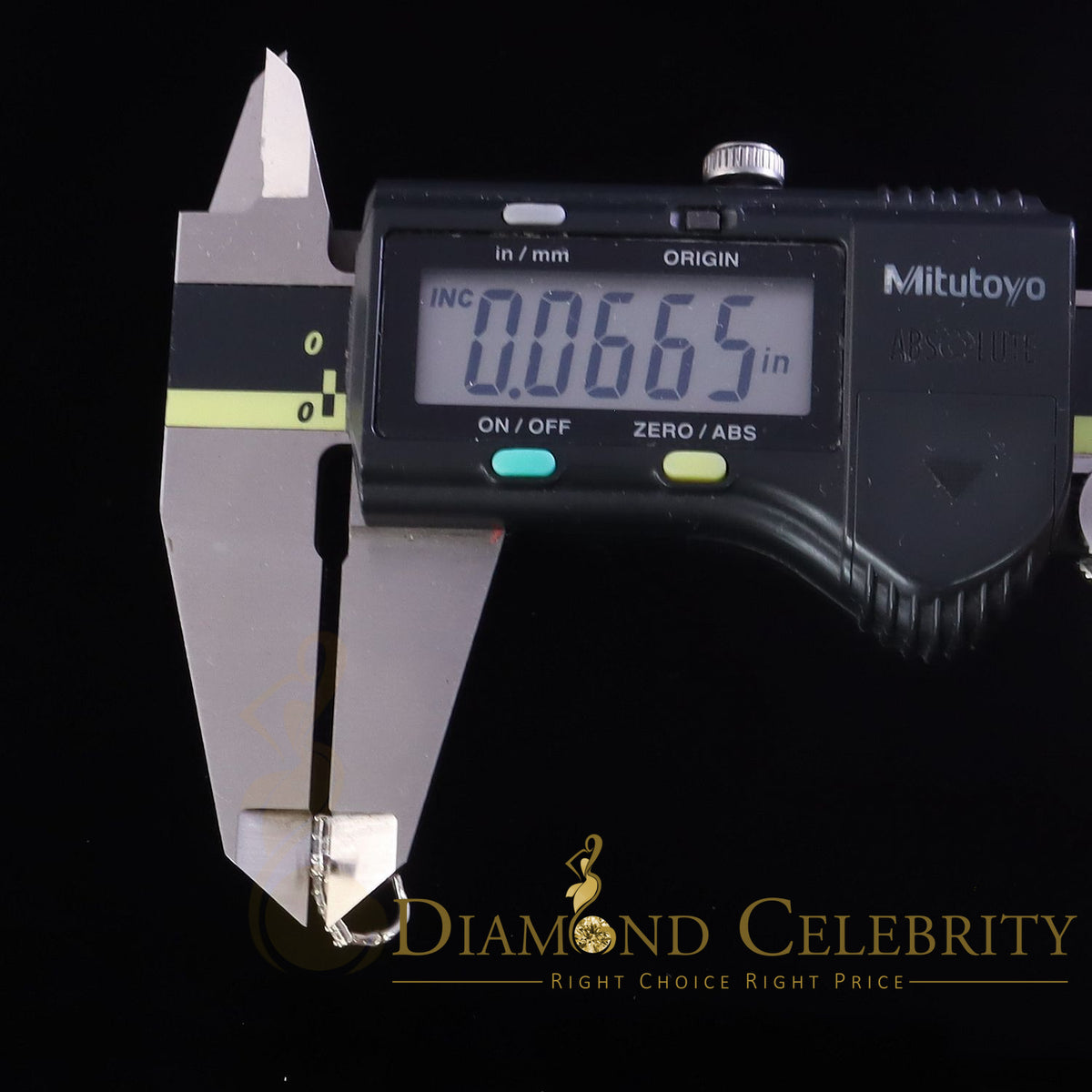 DiamondCelebritees Moissanite Stone 925 Silver Round Yellow Hip Hop Cross Stud Earring Men's/Womens