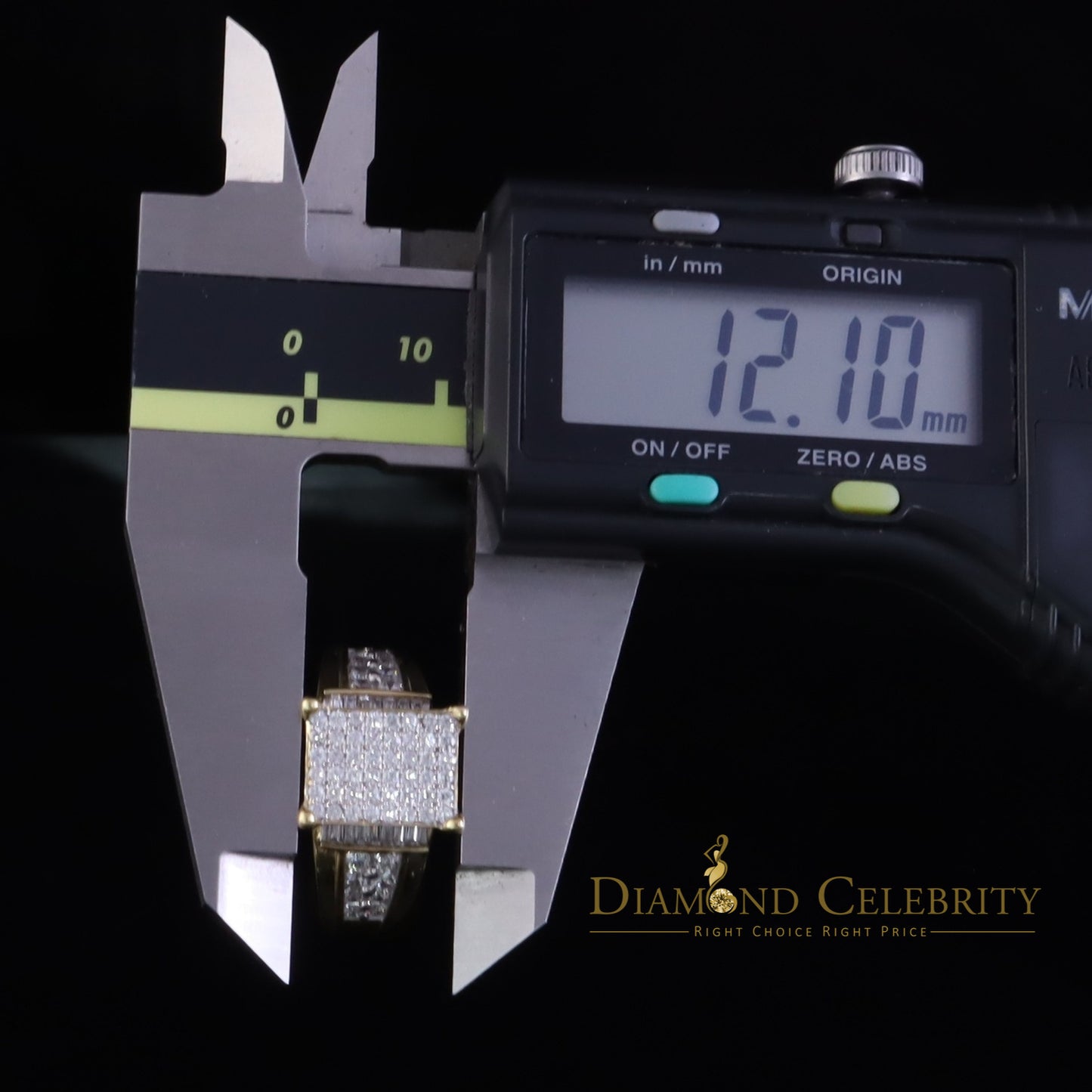 DiamondCelebritees New Big Look 925 Yellow Silver2.08ct Cubic Zirconia Style Cinderella Ring size 9