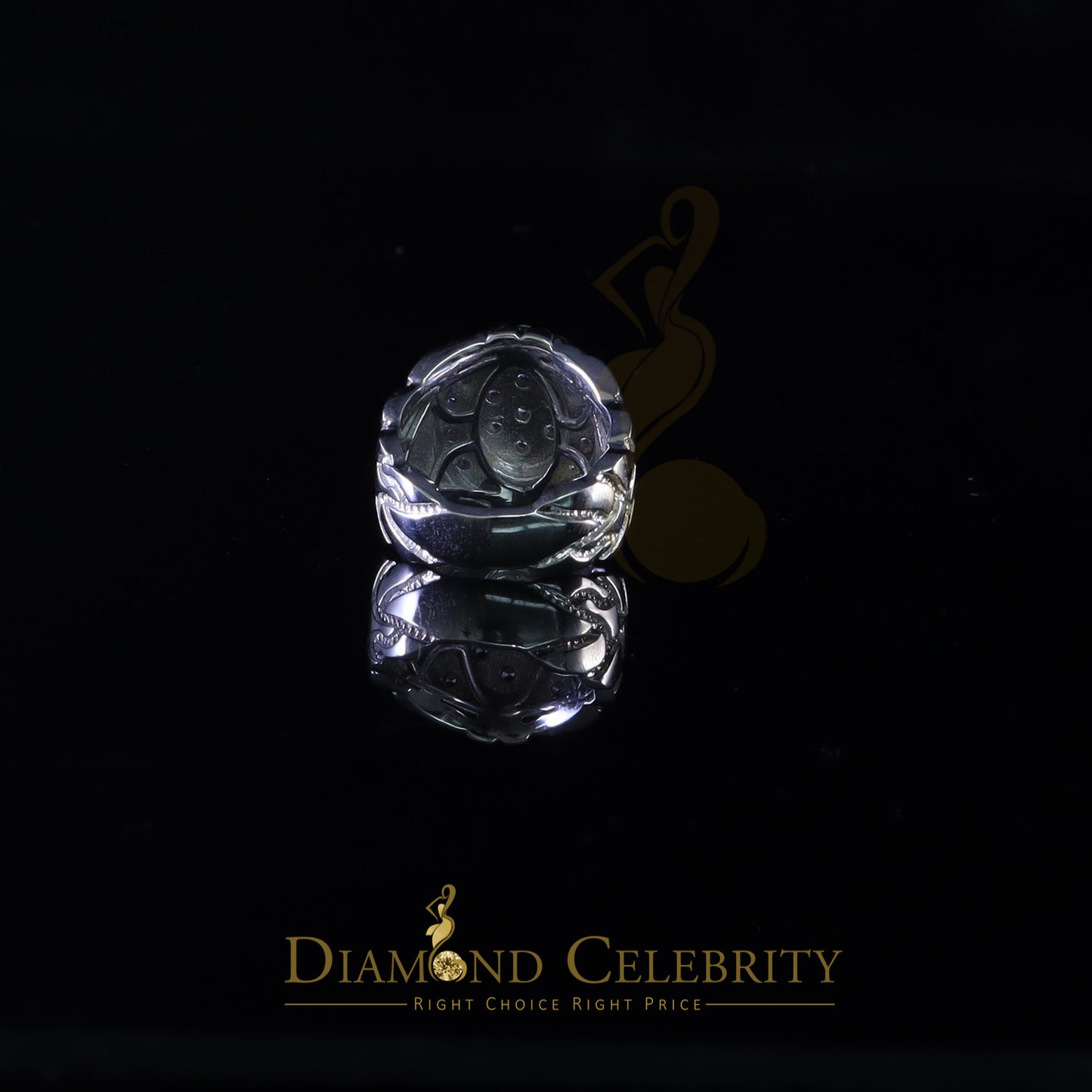 DiamondCelebritees 3.59ct White Engagement Ring Women 925 Sterling Silver Cubic Zirconia Size 8