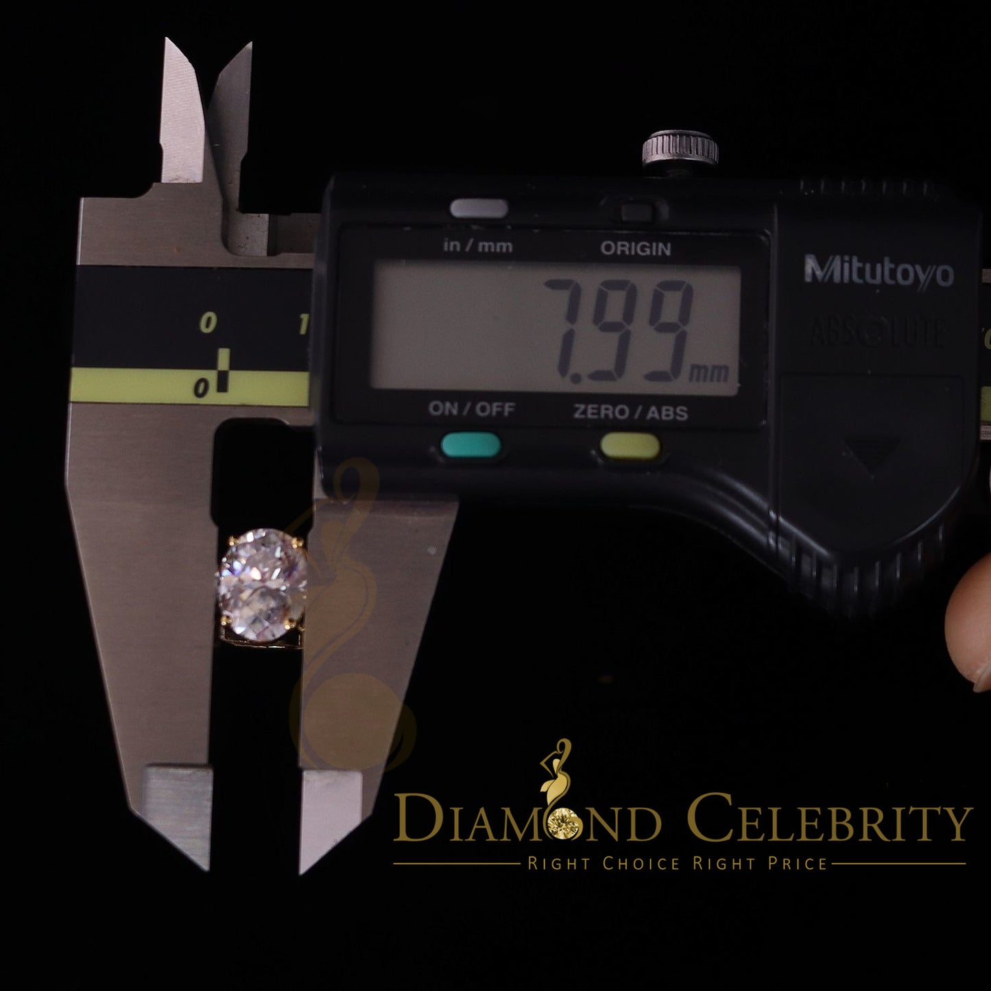 King Of Blings 10K Yellow Gold 2.00CT VVS' 'FL' D clr Oval Cut Solitaire Moissonite Ring S/7