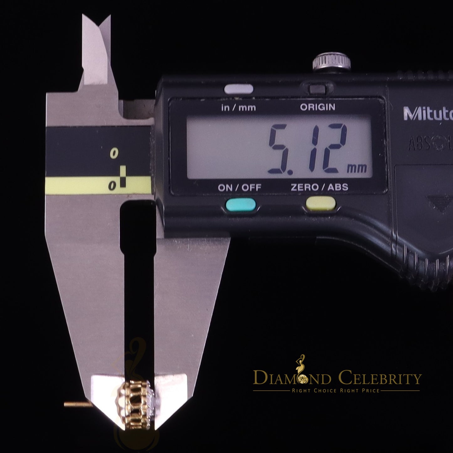 DiamondCelebritees Men's/Womens Floral 925 Silver Yellow 1.00ct VVS 'D' Moissanite Stud Earrings