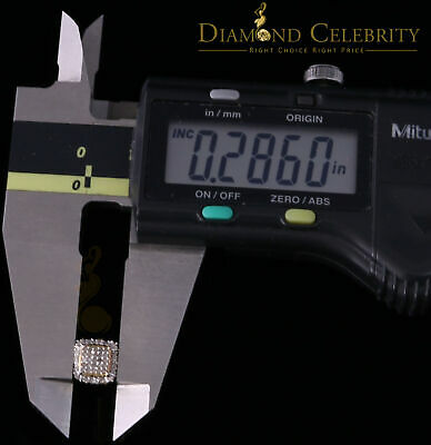 DiamondCelebritees 0.25ct Diamond 925 Silver Yellow Square Earring For Men's / Women's