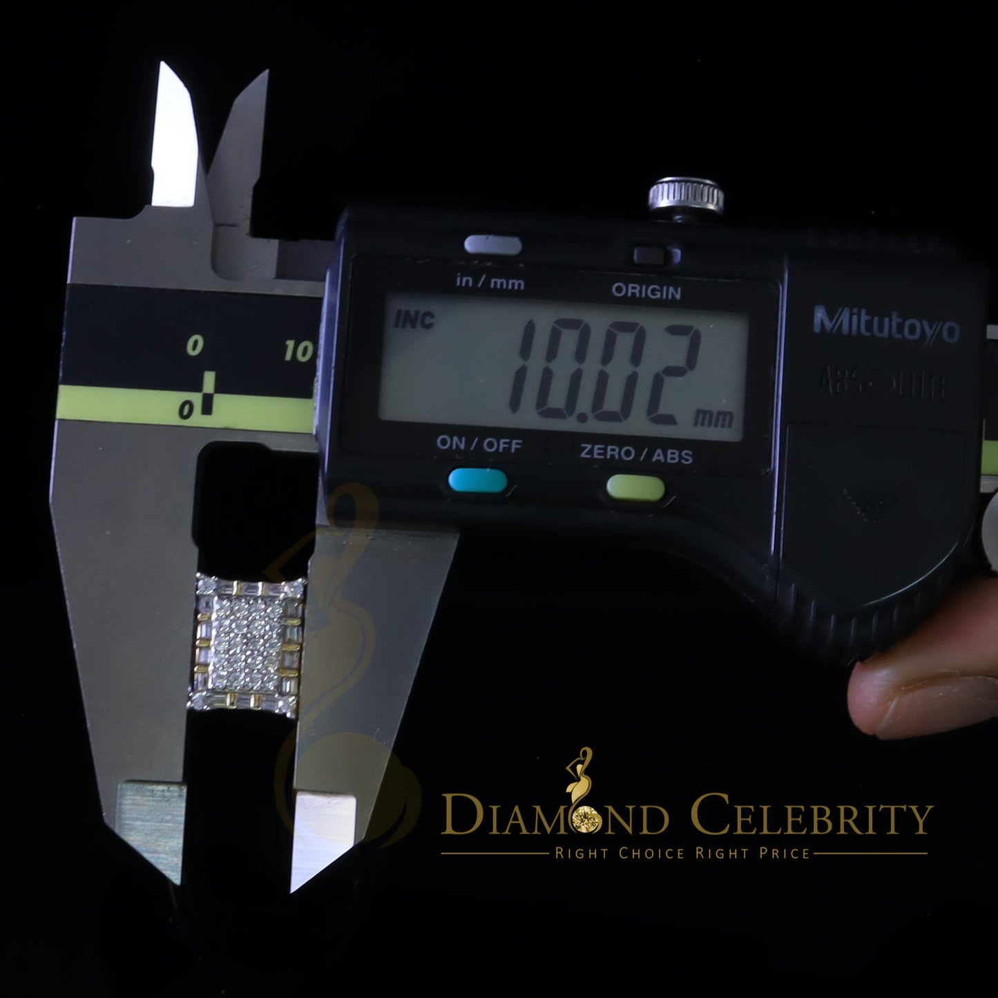 DiamondCelebritees 925 Sterling Yellow Square 2.36 ct Cubic Zirconia Silver Womens Ring Size 8