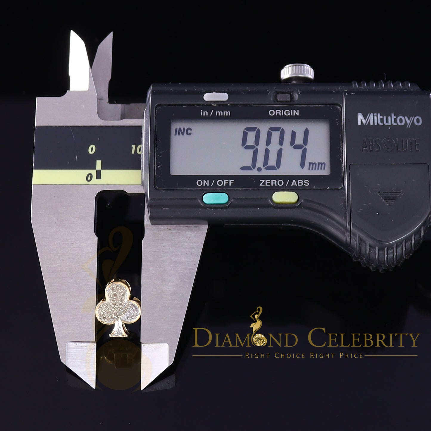 DiamondCelebritees 0.20ct Diamond 925 Sterling Yellow Silver Women's & Men's Club Suit Earrings