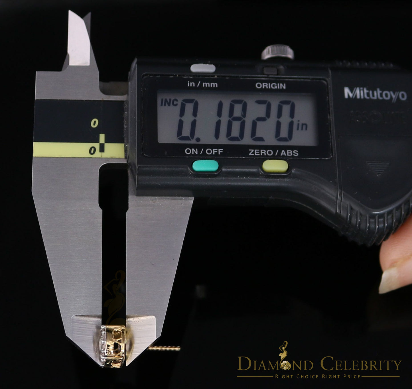 DiamondCelebritees10K Real Yellow Gold with 0.75CT Real Diamond Men's/Women's Stud Earrings