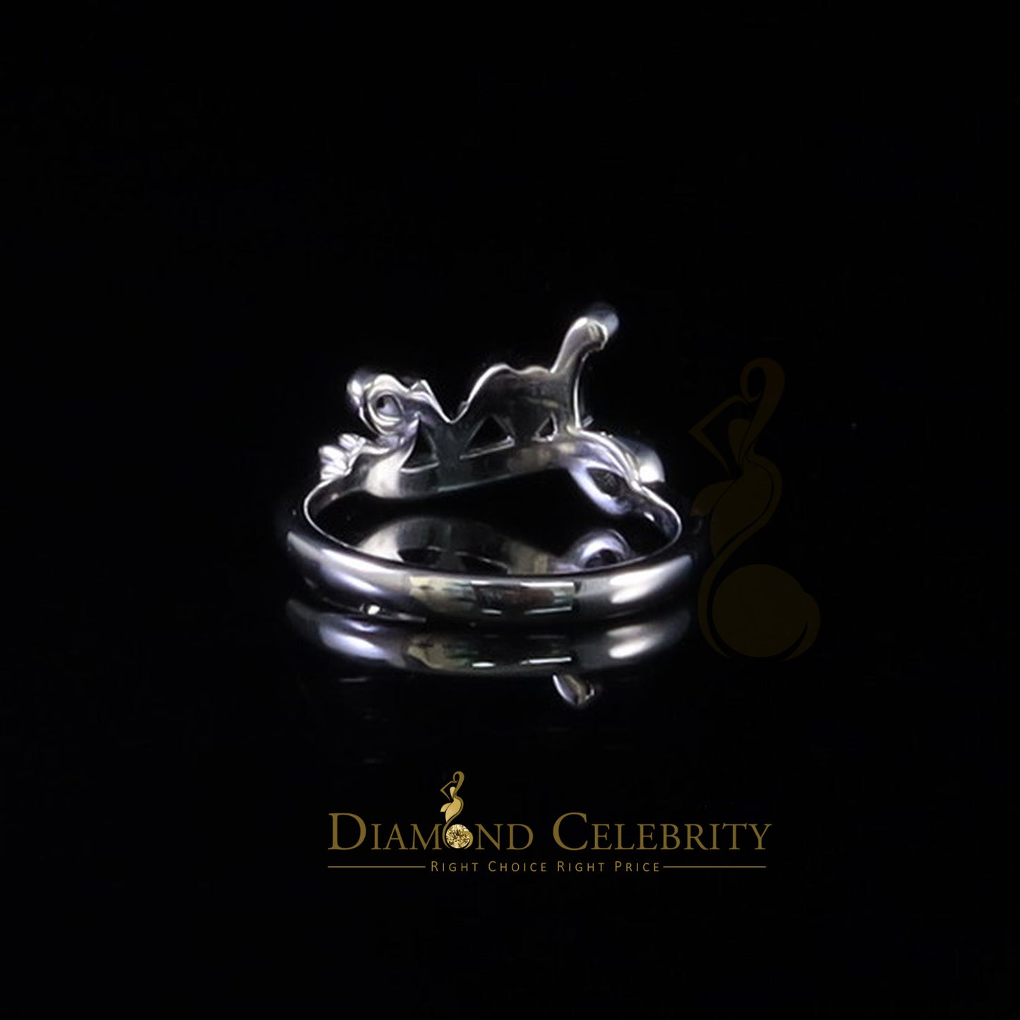 DiamondCelebritees White 925 Sterling Silver 0.25ct Cubic Zirconia Womens Engagement Love Ring SZ 6