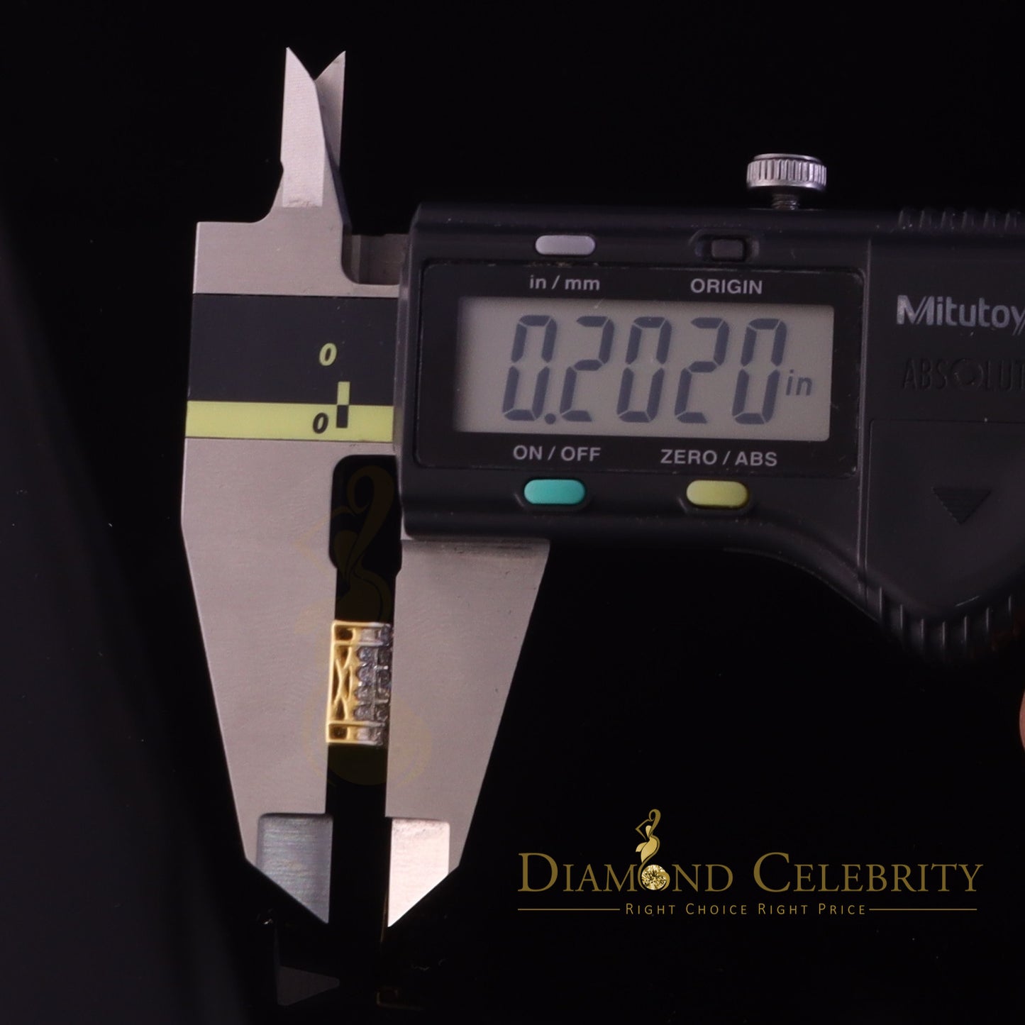 DiamondCelebritees 1.75ct Vvs 'D' Color Genuine Moissanite Stud SQUARE Earring10k Real Yellow Gold