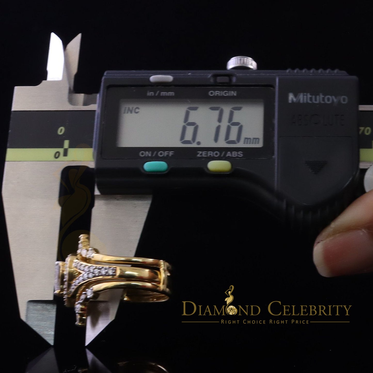 DiamondCelebritees Pear Shape Moissanite Women's 925 Silver Yellow 1.66ct VVS 'D' Ring Guard Size 7