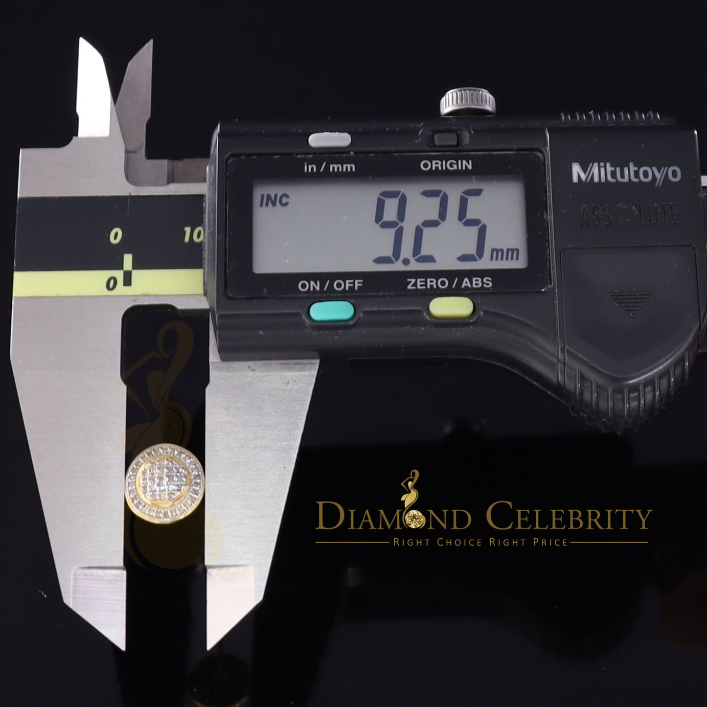 DiamondCelebritees 0.25ct Diamond 925 Sterling Silver Yellow For Men's / Women's Round Earrings