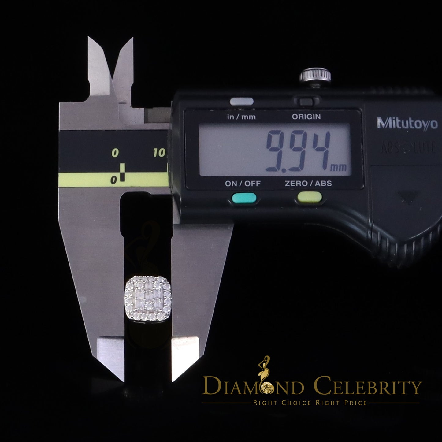 Diamondcelebritees 925 White Silver 1.50ct VVS 'D' Baguette Moissanite Men's/Women's Stud Earrings