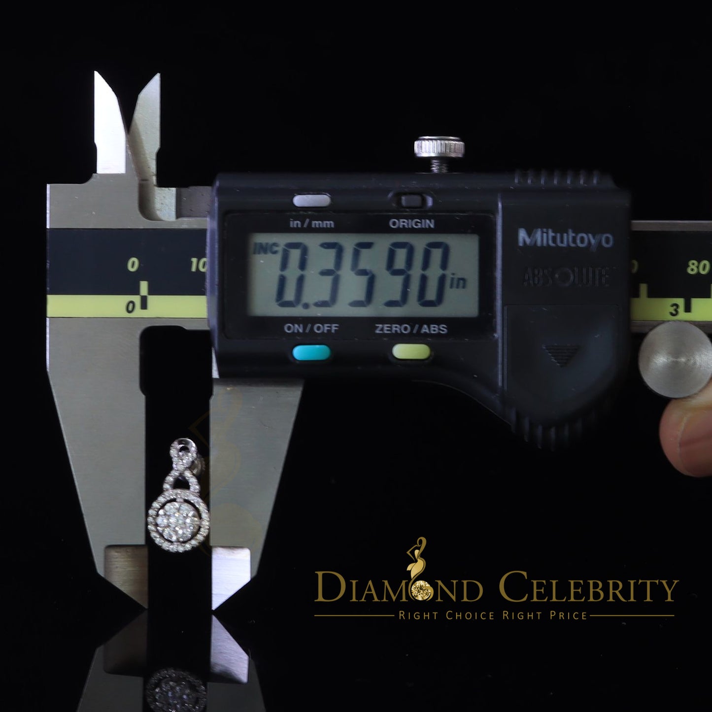 DiamondCelebritees Men's /Women's Hip Hop White925 1.50ct Silver Screw Back CZ stud Earring