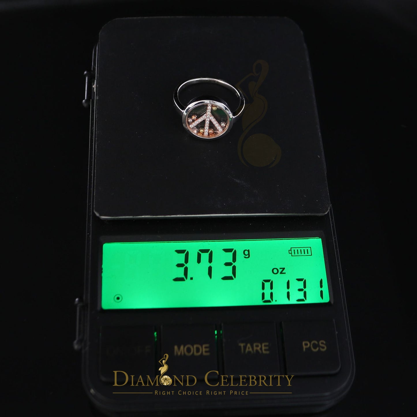 DiamondCelebritees Sterling 925 White Silver 0.30ct Round Cubic Zirconia Womens Ring Size 7