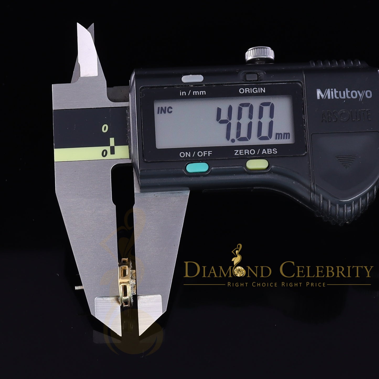 DiamondCelebritees 0.33ct Diamond 925 Sterling Silver Yellow Round Cross Earrings Men's / Women's