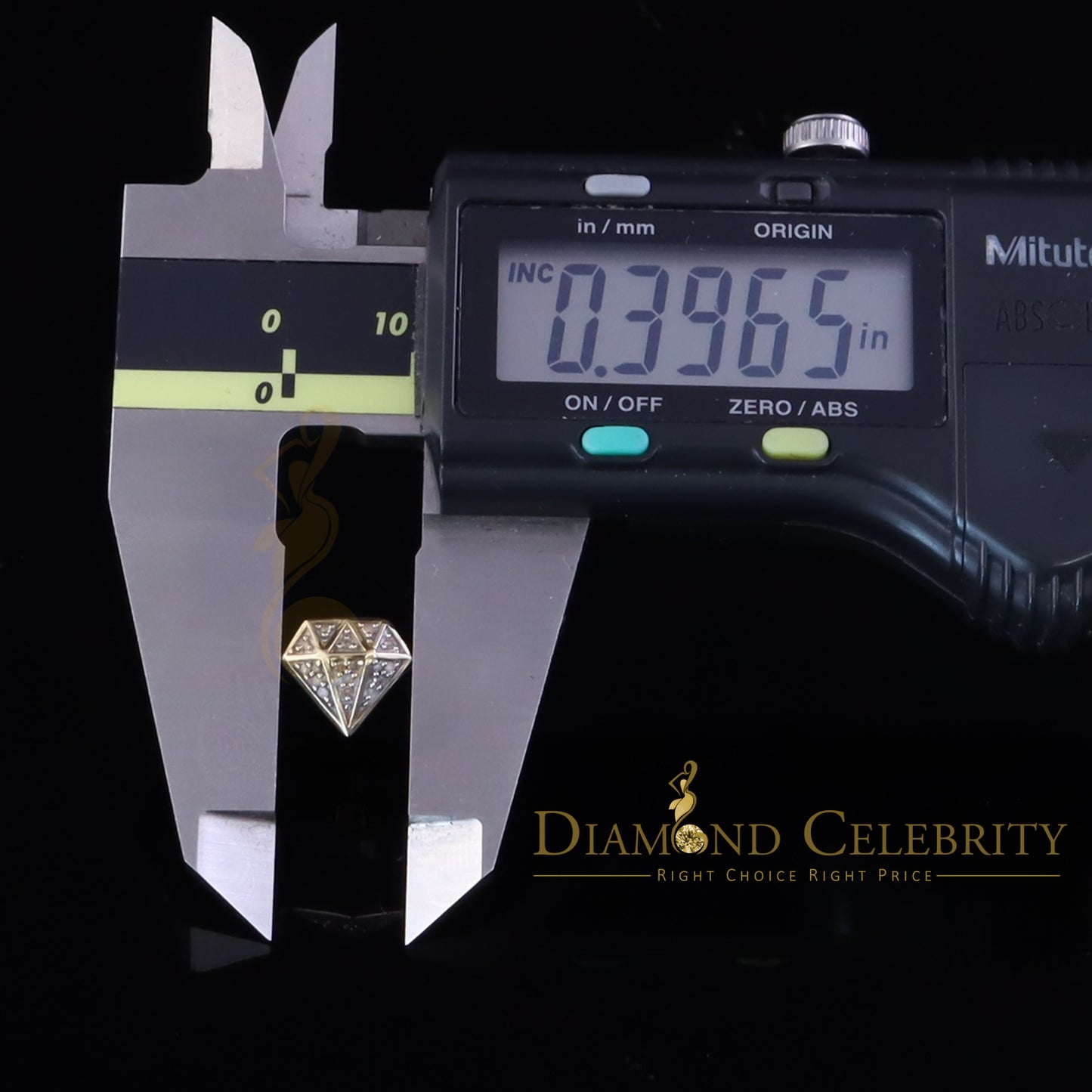 DiamondCelebritees 0.10ct Silver Diamond White For Men's & Womens Hip Hop Stud Earring 925 Sterling