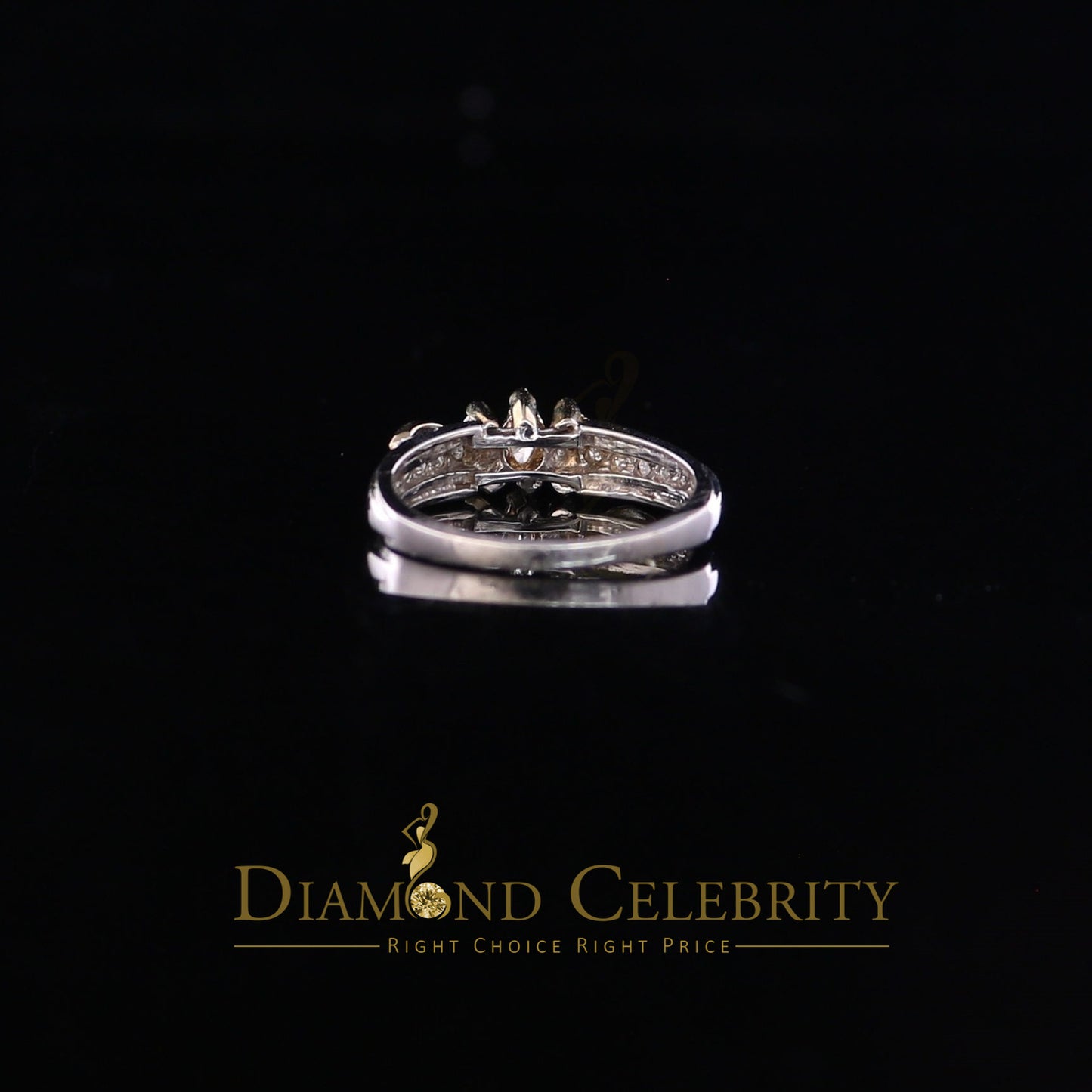 DiamondCelebritees Real 0.50CT Diamond with 14kt White Gold Womens Marquise Shape Ring Size 6.5
