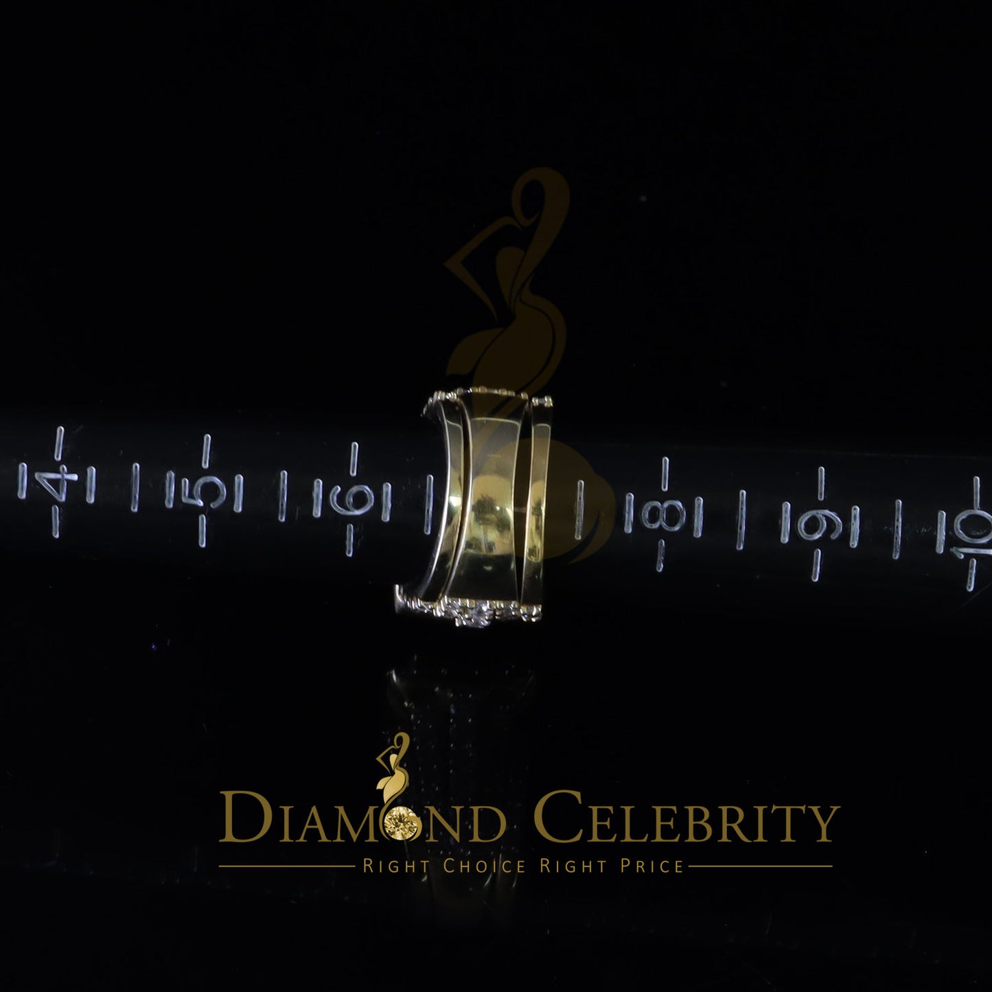 DiamondCelebritees 925 Silver Square Cubic Zirconia 10.92ct 3PC Bridal Yellow Womens Ring SZ 7