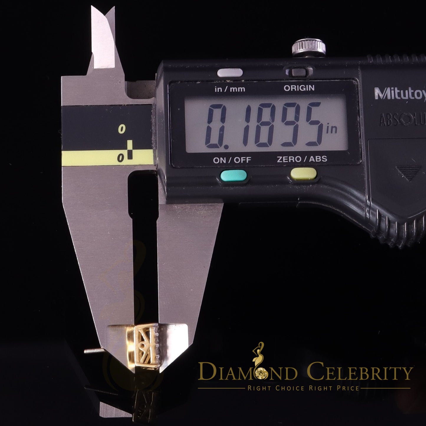 DiamondCelebritees Men's/Womens 925 Silver Yellow 1.00ct VVS 'D' Moissanite Square Stud Earrings