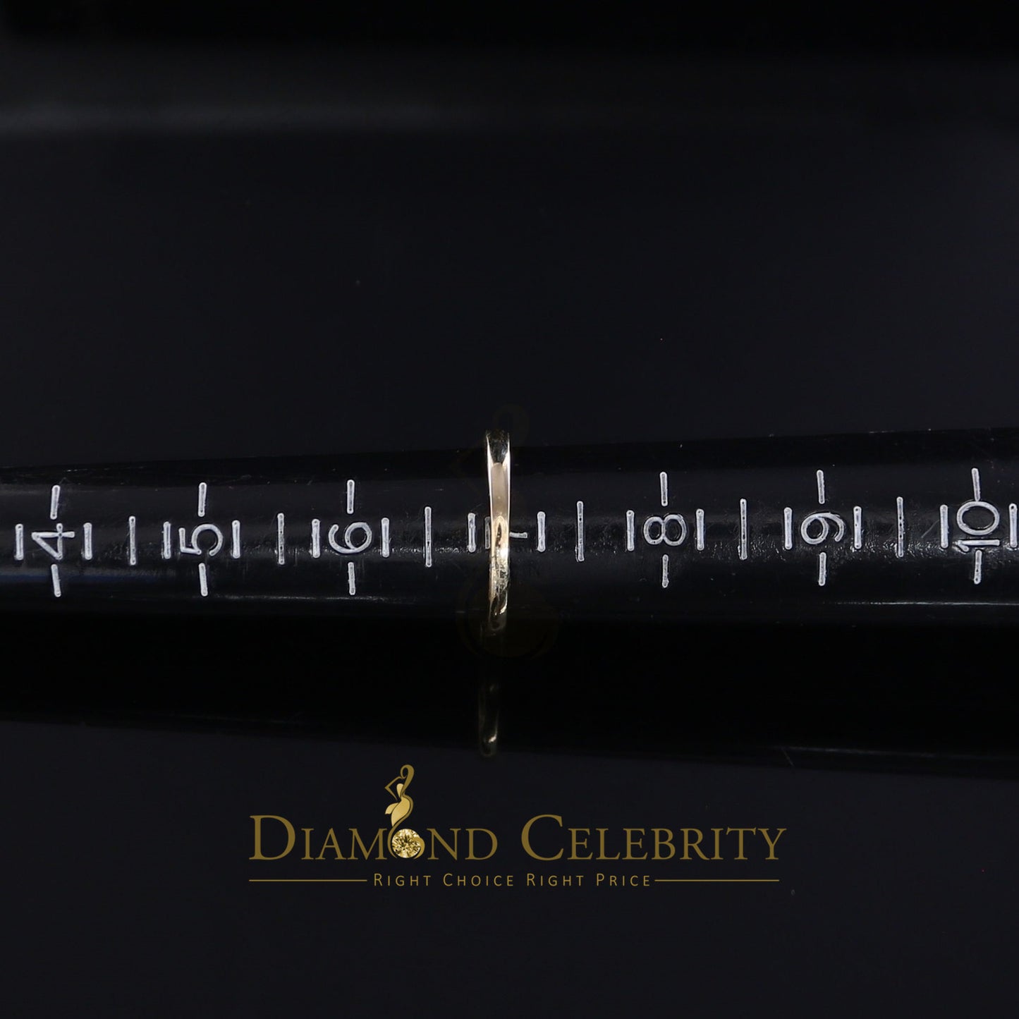 DiamondCelebritees Real 14kt Yellow Gold with 0.25CT Real Diamond Past Present Future Ring Size 7
