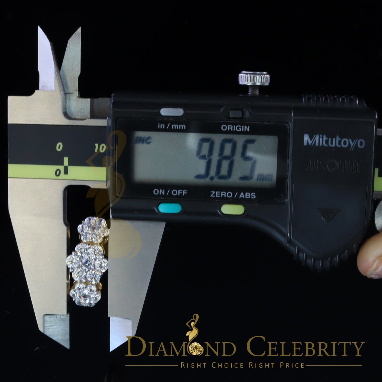 DiamondCelebritees 925Sterling Yellow Silver Floral-Shaped Cubic Zirconia 3.50ct Womens Ring Size 7